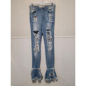 Women's Aphrodite‎ Jeans Size 7 Blue Distressed
